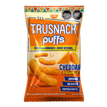 Cargar imagen en el visor de la galería, TRUSNACK PUFFS CHEDDAR INTENSO FAMILY SIZE 180g