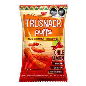TRUSNACK PUFFS CHILE LIMON FAMILY SIZE 180g