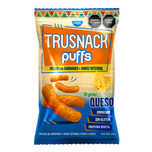 TRUSNACK PUFFS VEGAN QUESO FAMILY SIZE 180g