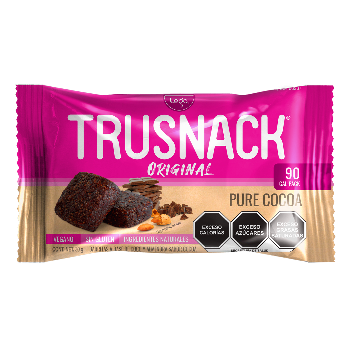 TRUSNACK ORIGINAL PURE COCOA 4 Pack 120g – TRUSNACK MX