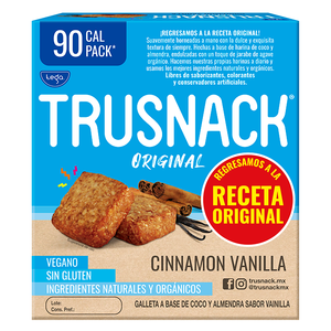 TRUSNACK ORIGINAL CINNAMON VANILLA 4 PACK 120g