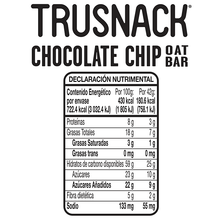 Cargar imagen en el visor de la galería, TRUSNACK OAT BAR CHOCOLATE CHIP Individual 42g
