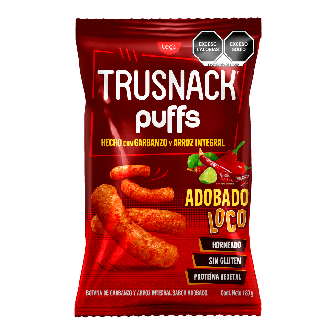 TRUSNACK PUFFS ADOBADO LOCO FAMILY SIZE 180g