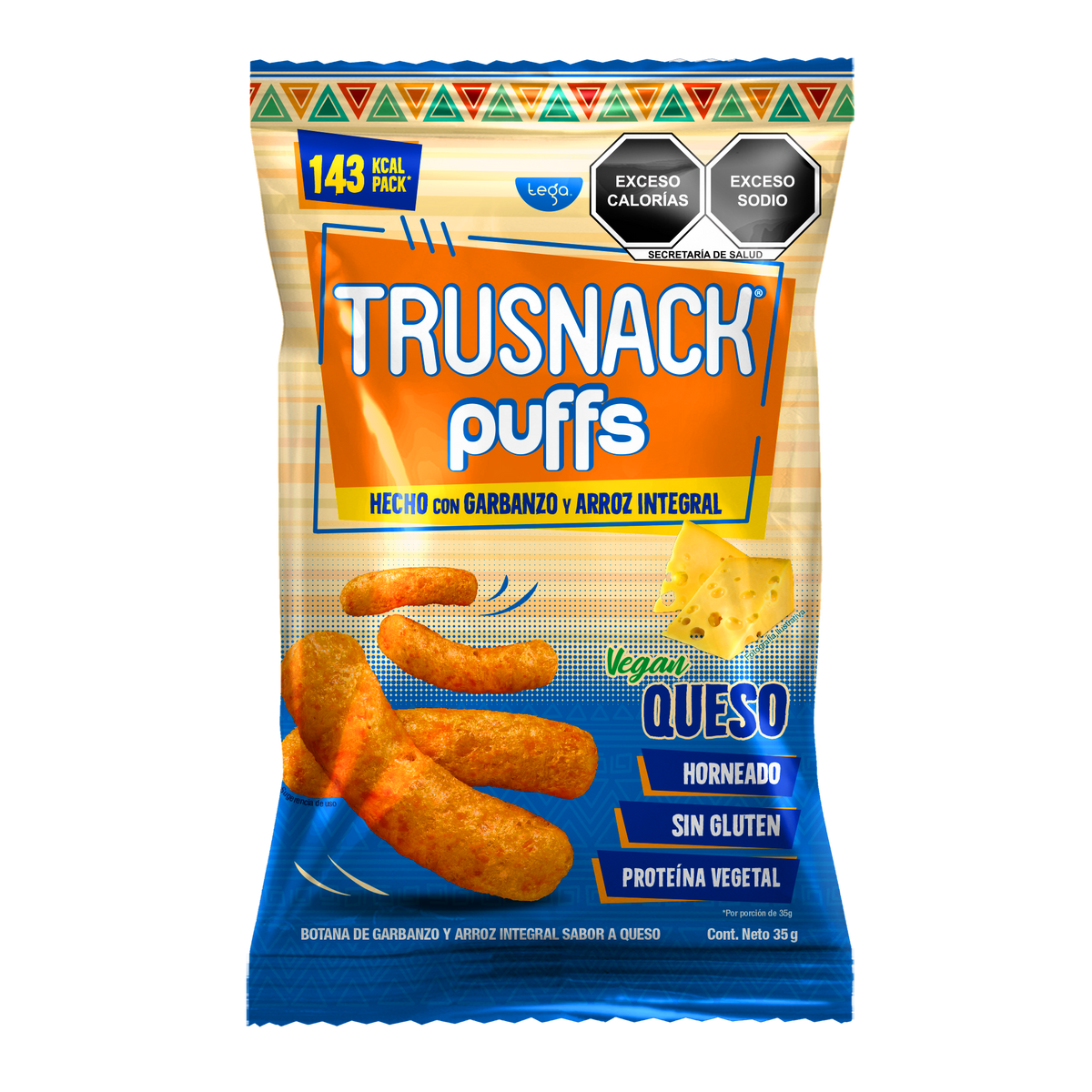 TRUSNACK PUFFS VEGAN QUESO 35g – TRUSNACK MX