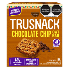 Cargar imagen en el visor de la galería, TRUSNACK OAT BAR CHOCOLATE CHIP 4 PACK 168G
