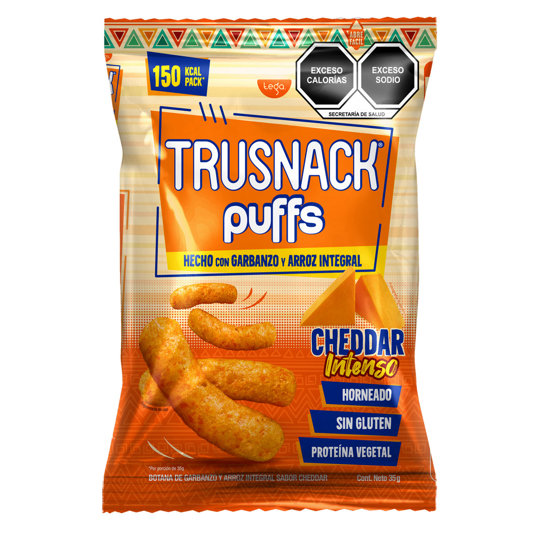 TRUSNACK PUFFS CHEDDAR INTENSO 35g