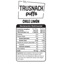 Cargar imagen en el visor de la galería, TRUSNACK PUFFS CHILE LIMON 35g
